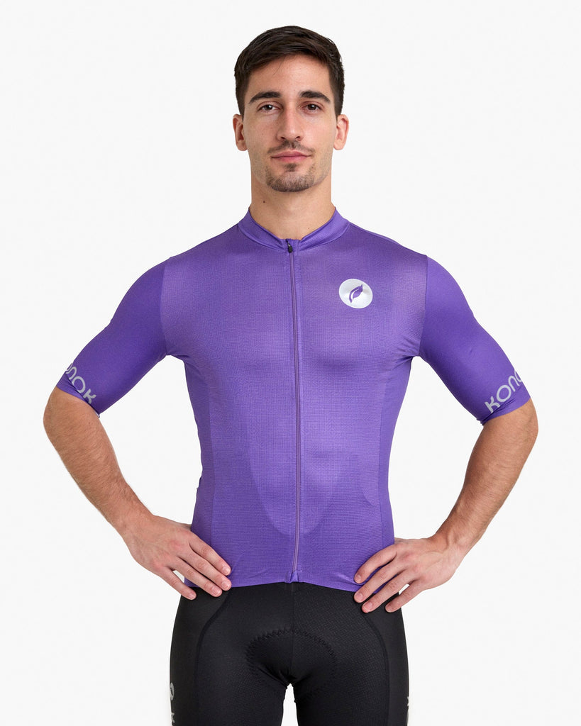 KONOK Unbound Premium Cycling Jersey , Aero and Performance Fit. In Inca Bright Purple